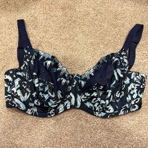 32K / 32H brand new Fantasie navy and blue floral print bra